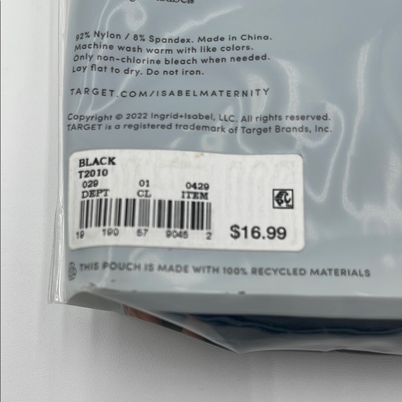 Isabel Maternity Support Cami in Black - Picture 3 of 4